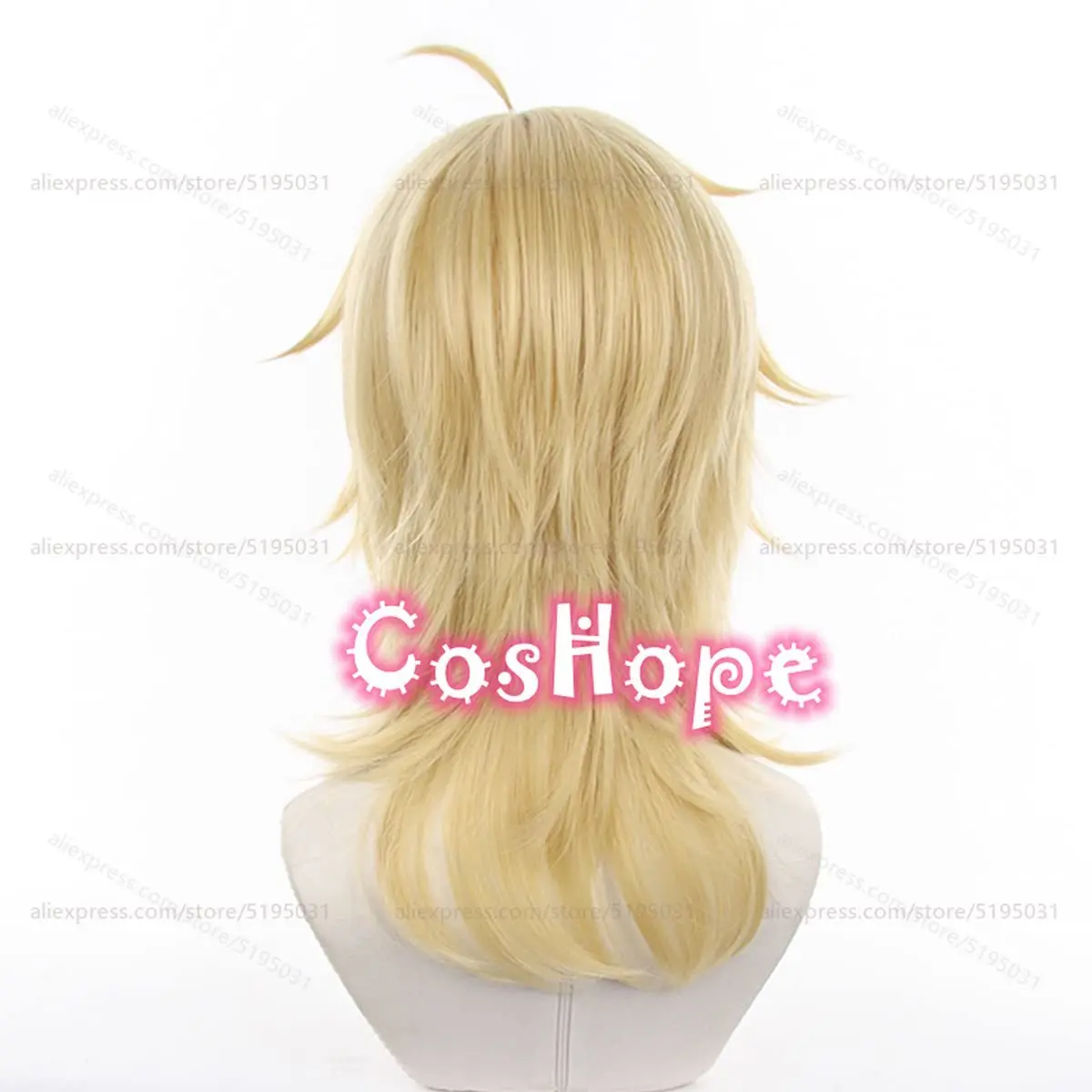 Kaoru Cosplay Perücke 48cm Goldene Kurzhaarperücke Anime Hitzebeständige Synthetische Perücke 5