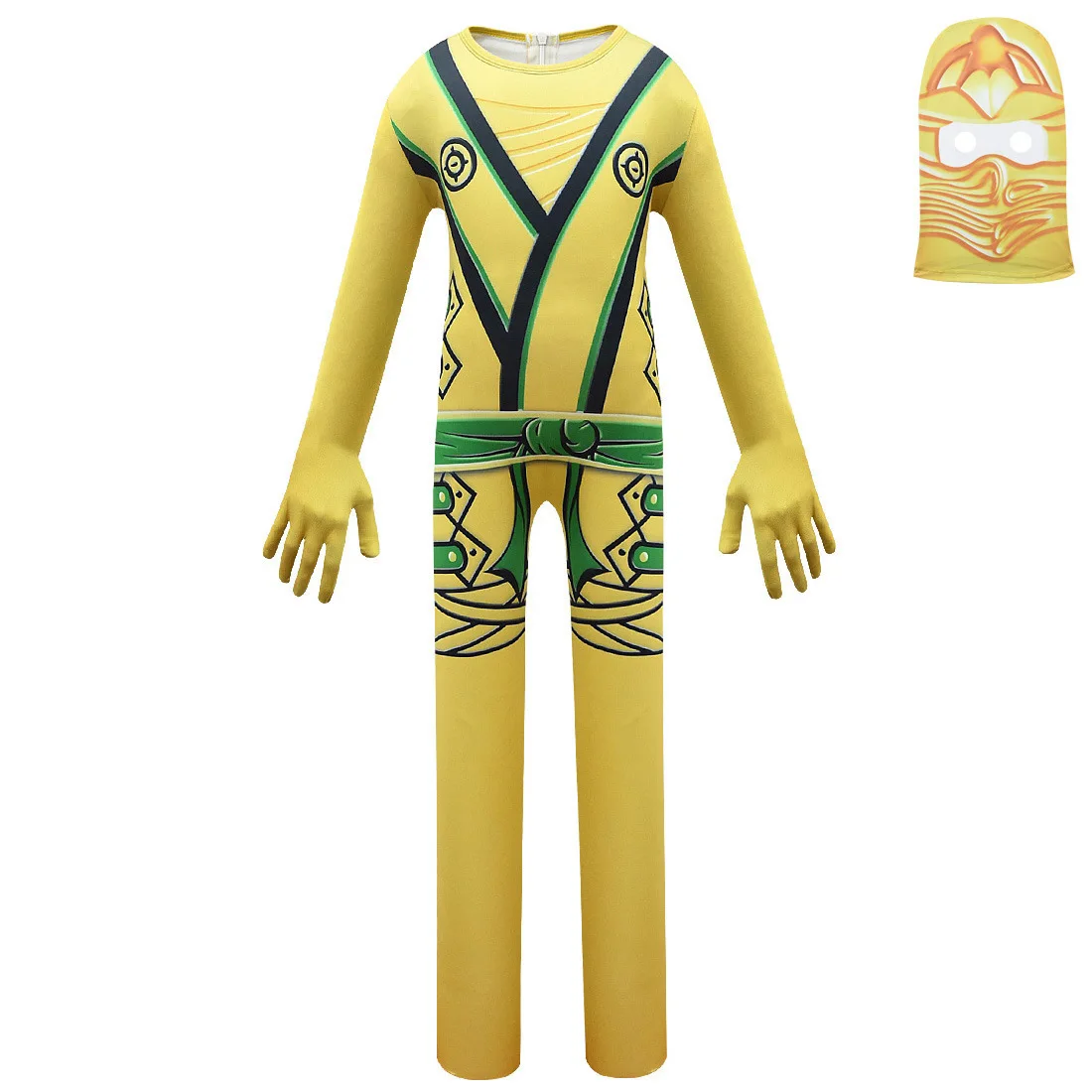 Jungen Halloween Kostüm Kinder Anime Ninja Cosplay Zentai Jumpsuit Bodysuit Mit Maske Kinder Fantasie Weihnachtsfeier Anzug 5