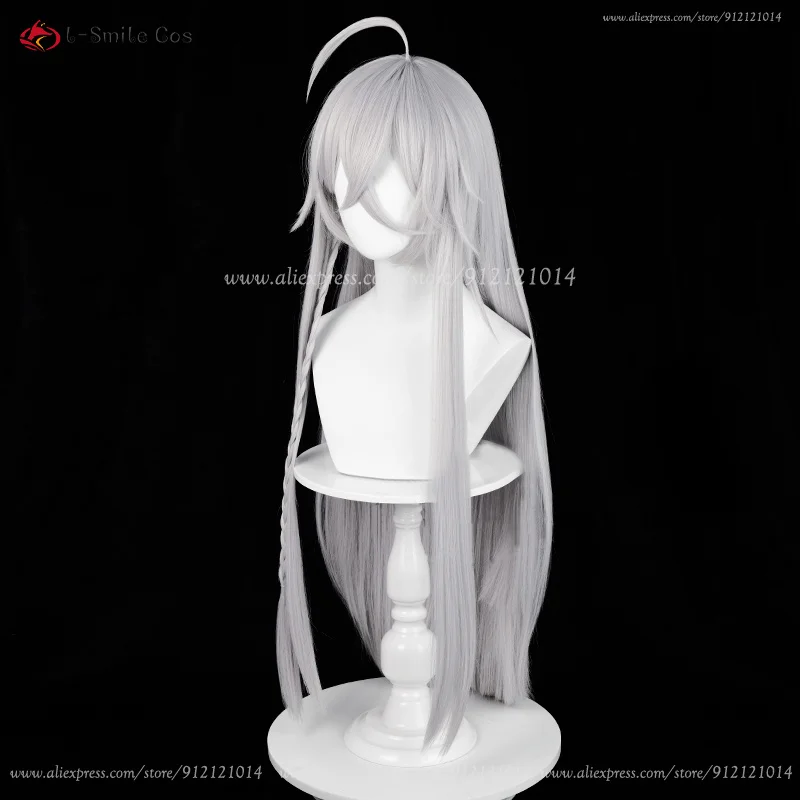 2024 Anime Perücke Cosplay Wig - Undertaker 90cm Silber Grau Hitzebeständige Synthetikhaare 4