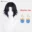 Amine  Chrollo Lucilfer Cosplay Wigs 30cm Black Wig Heat Resistant Synthetic Hair Halloween Party Wigs + Wig Cap 10