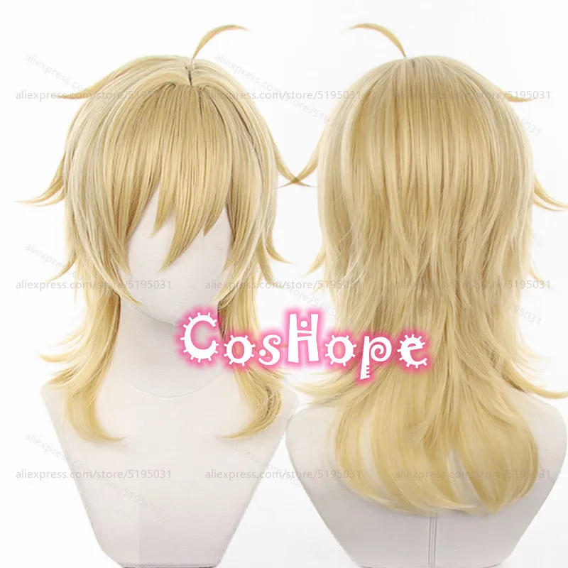 Hakaze Kaoru Cosplay Wig 48cm Short Golden Wig Cosplay Anime Cosplay Wigs Heat Resistant Synthetic Wigs 1