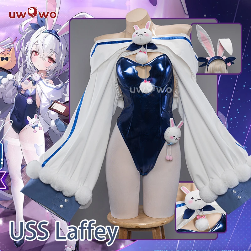 Game Azur Lane USS Laffey Bunny Cosplay Kostüm Kleid Party Uniform Outfit 10 IN STOCK UWOWO Game AzuRr Lanee USS Laffey Bunny Cosplay Costume Dress Female Party Clothing Uniform Outfits 1