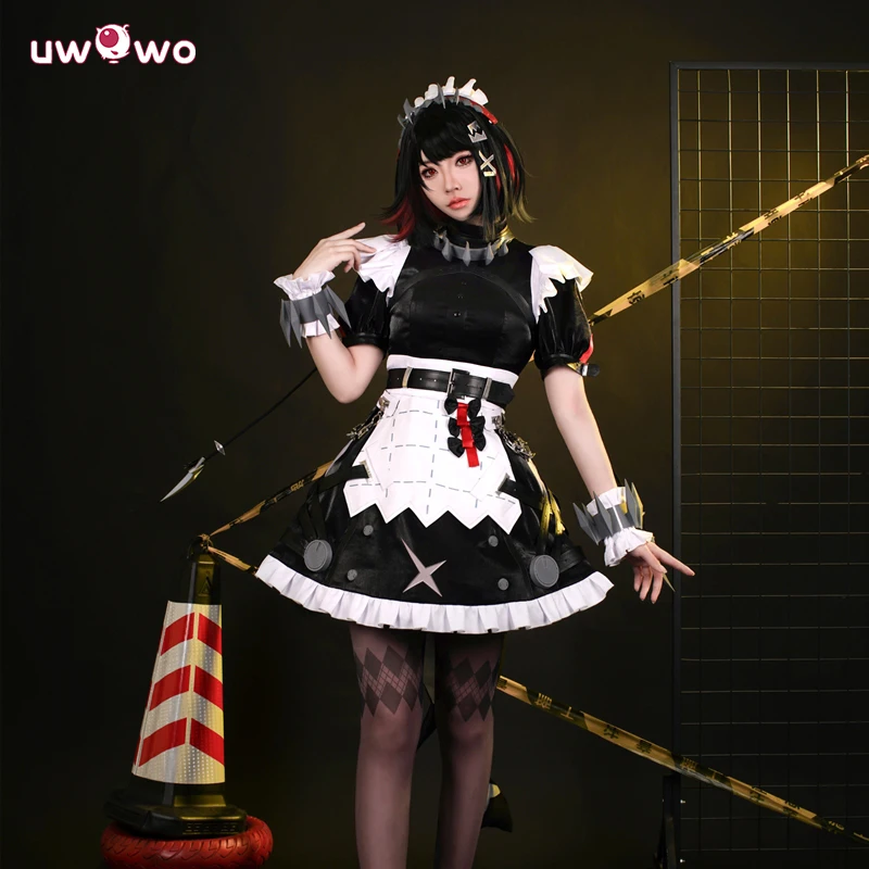 UWOWO  Collab Series: Game Zenless Zone Zero Cosplay/ZZZ Ellen Joe Maid Cosplay Costume  Halloween Dress Shark Tail Costume 1