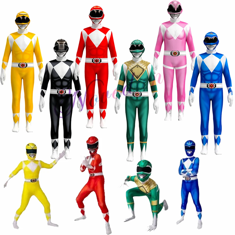 Adult Kids Power Morpher Superhero Samurai Sentai Shinkenger Rangers Cosplay Fantasia Halloween Costume Mask For Men Boy 1