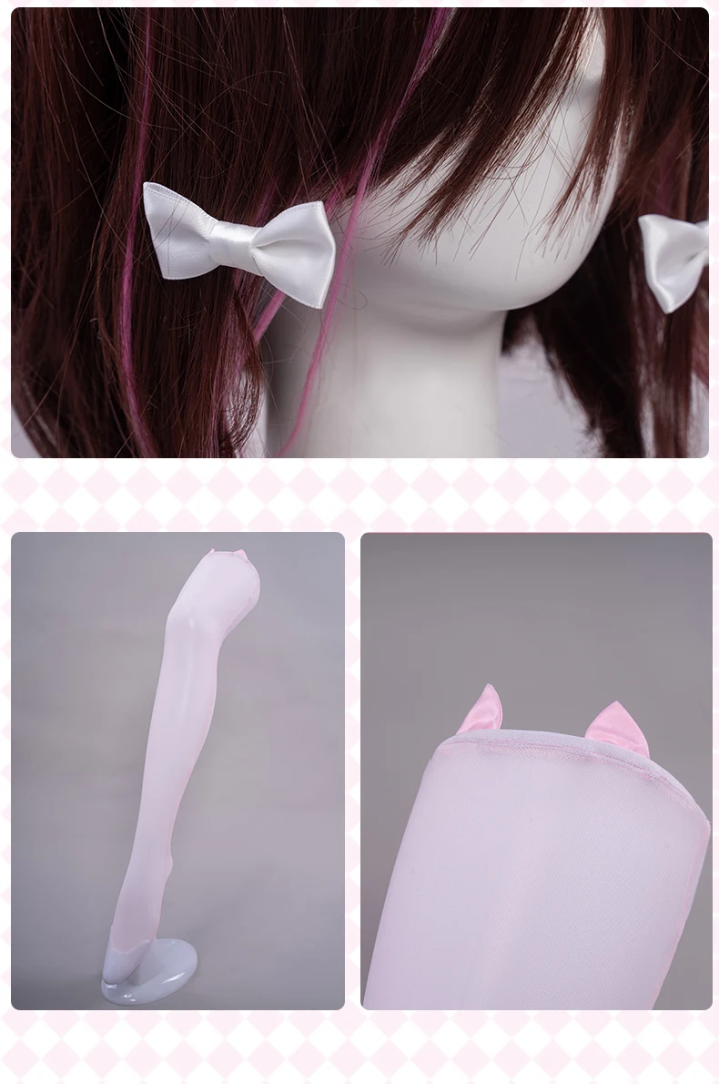 Chocola Cosplay Dienstmädchen Kostüm Vol.4 - Niedliches Rosa Kleid für Frauen Halloween 14