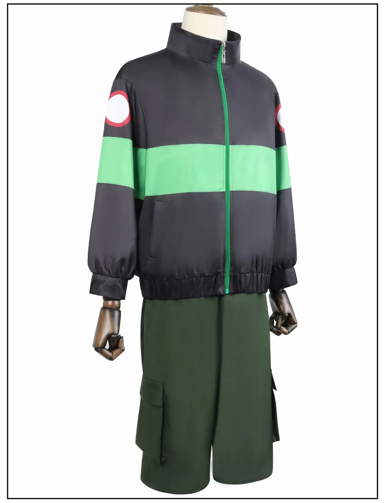 Anime Sakamoto Days Heisuke Mashimo Cosplay Kostüm Schwarz Grün Jacke Hose Halloween Party für Frauen Männer Requisiten Karneval 4