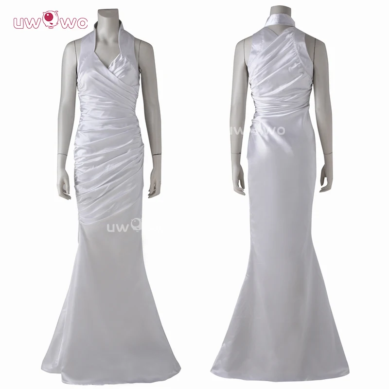 UWOWO Collab Series: Finaal Fantasyy 15 FF -15 Lunafreya Nox Fleuret Luna White Dress Cosplay Costume 1