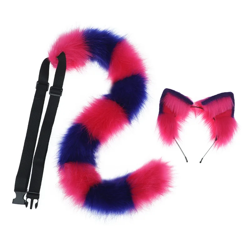 ZFKJERS Handgemachte Tierohren-Kopfbedeckung – Fuchs/Wolf/Katze, Aus Kunstpelz, Für Cosplay & Halloween