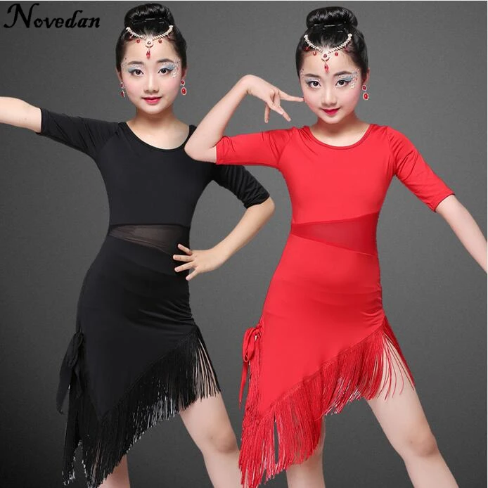 Lace Latin Dance Dress For Girls Child Samba Dress Ballroom Kids Dancing Dress Girl Dancewear Ballet Vestido Baile Latino Girls 1