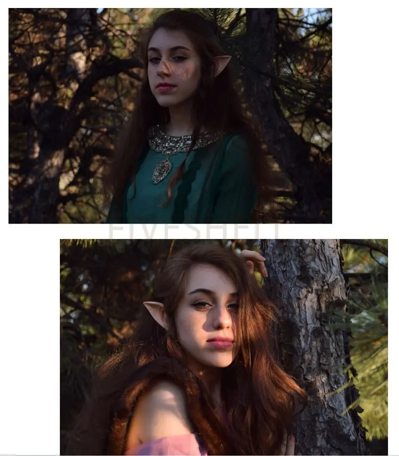 Mittelalterliche Elfenohren Kopfschmuck für Damen Halloween Fairy Party Maskerade Accessoires 7