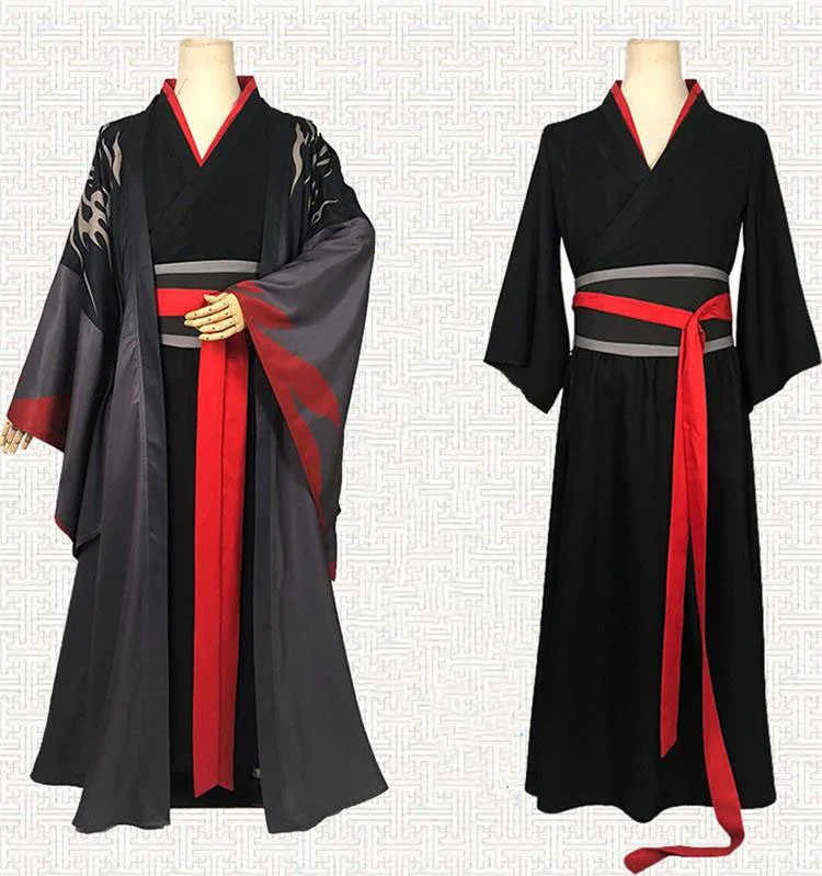 Lan Wangji Cosplay Kostüm Mo Dao Zu Shi Original LanZhan Ancient Costume Wig Großmeister der Dämonenkultivierung Kostüm Unisex 18