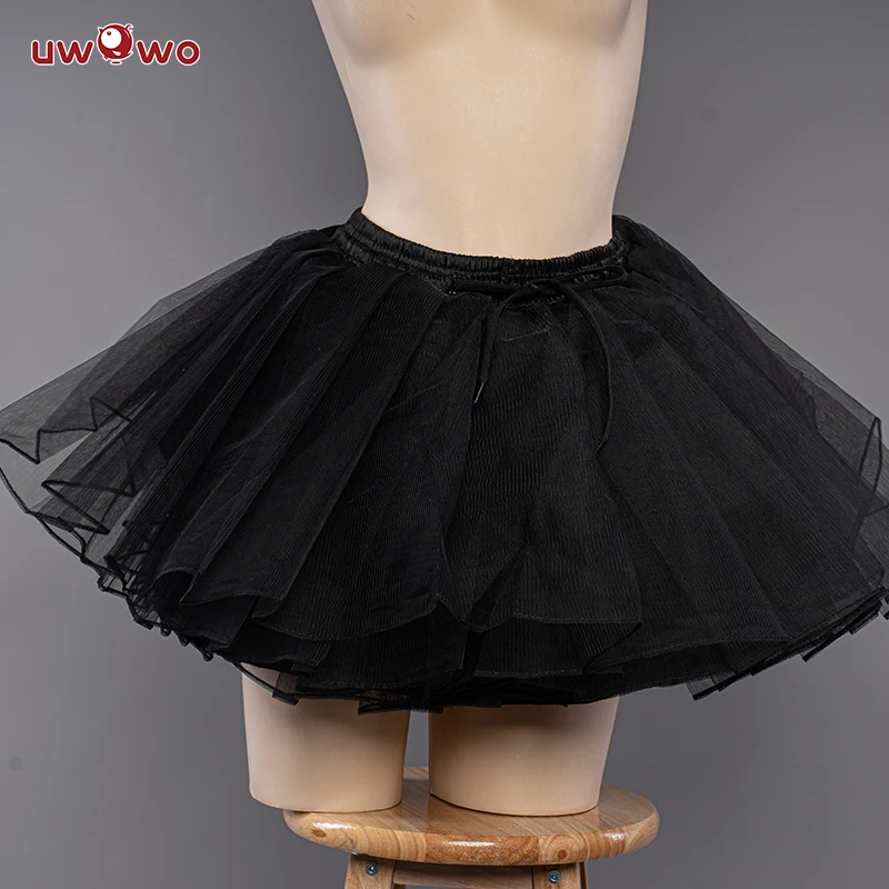UWOWO Chocola&Vanilla Petticoat Crinolines Genshin Series Petticoat Universal Black White Maid Best Match Petticoat 1