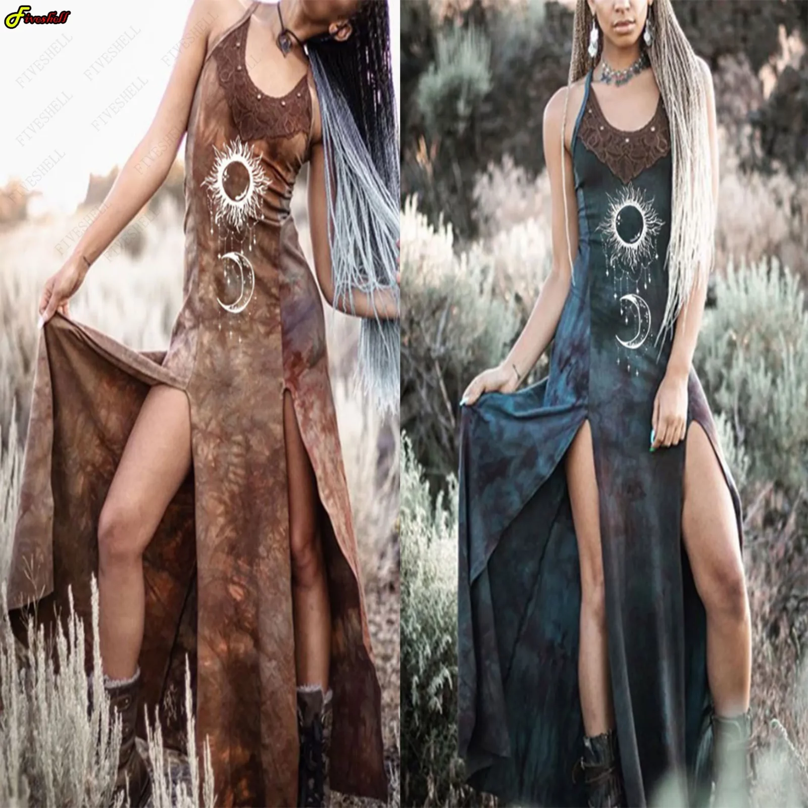 Halloween Costume Vintage Women Dress Gothic Medieval Cosplay V-neck Costumes Renaissance Victoria Middle Ages COS Clothing 5XL 1