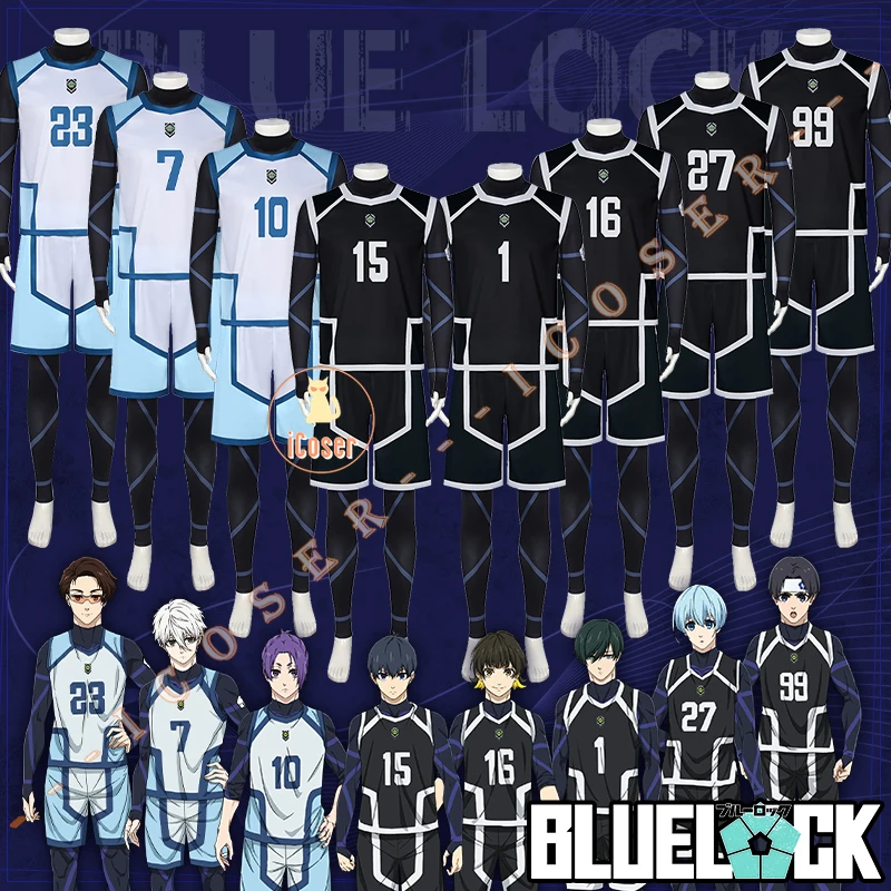 Anime Blue Lock Isagi Yoichi Cosplay Costume Football Jersey Nagi Seishirou Bachira Meguru Sportswear Team C Team A Uniform Men 1