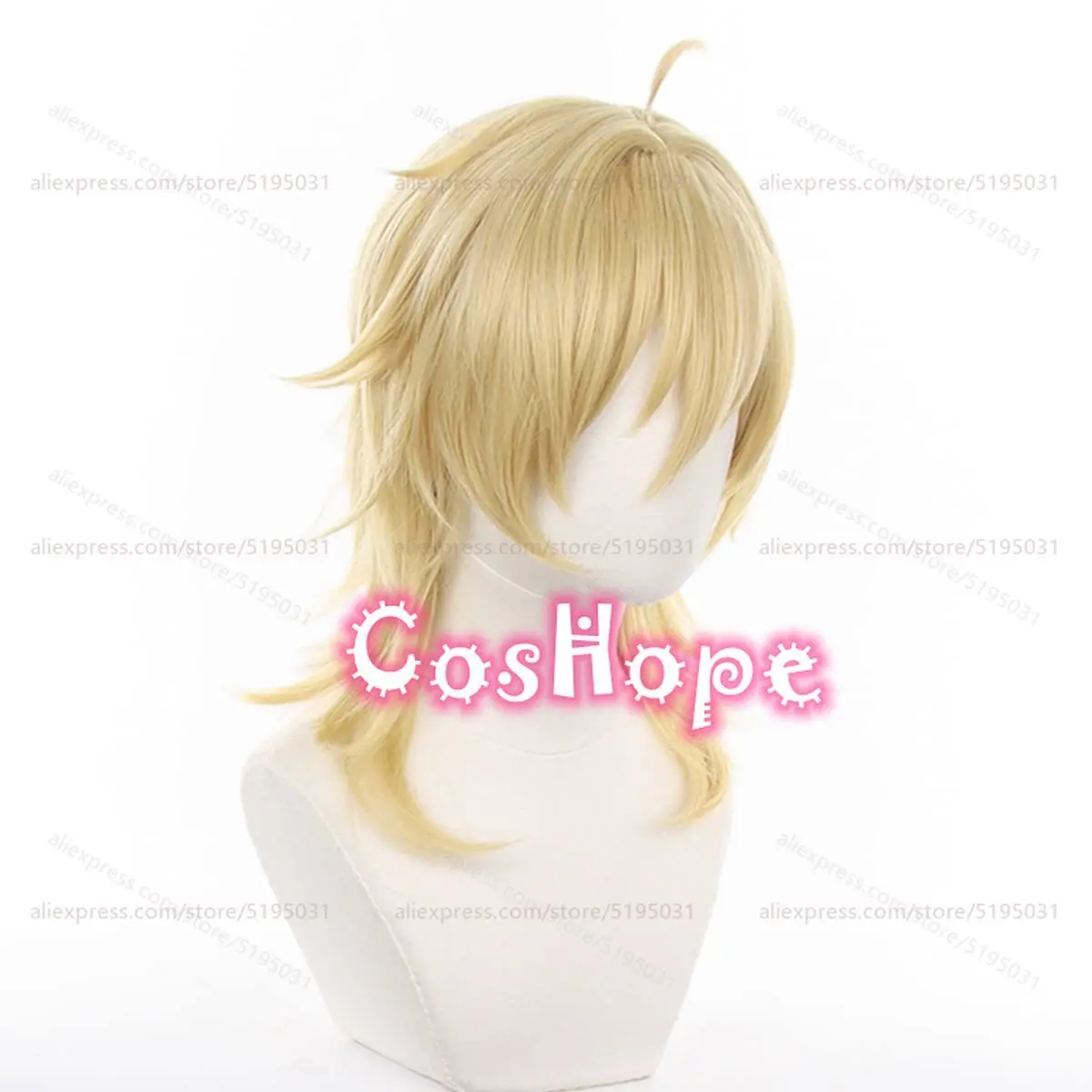 Kaoru Cosplay Perücke 48cm Goldene Kurzhaarperücke Anime Hitzebeständige Synthetische Perücke 3