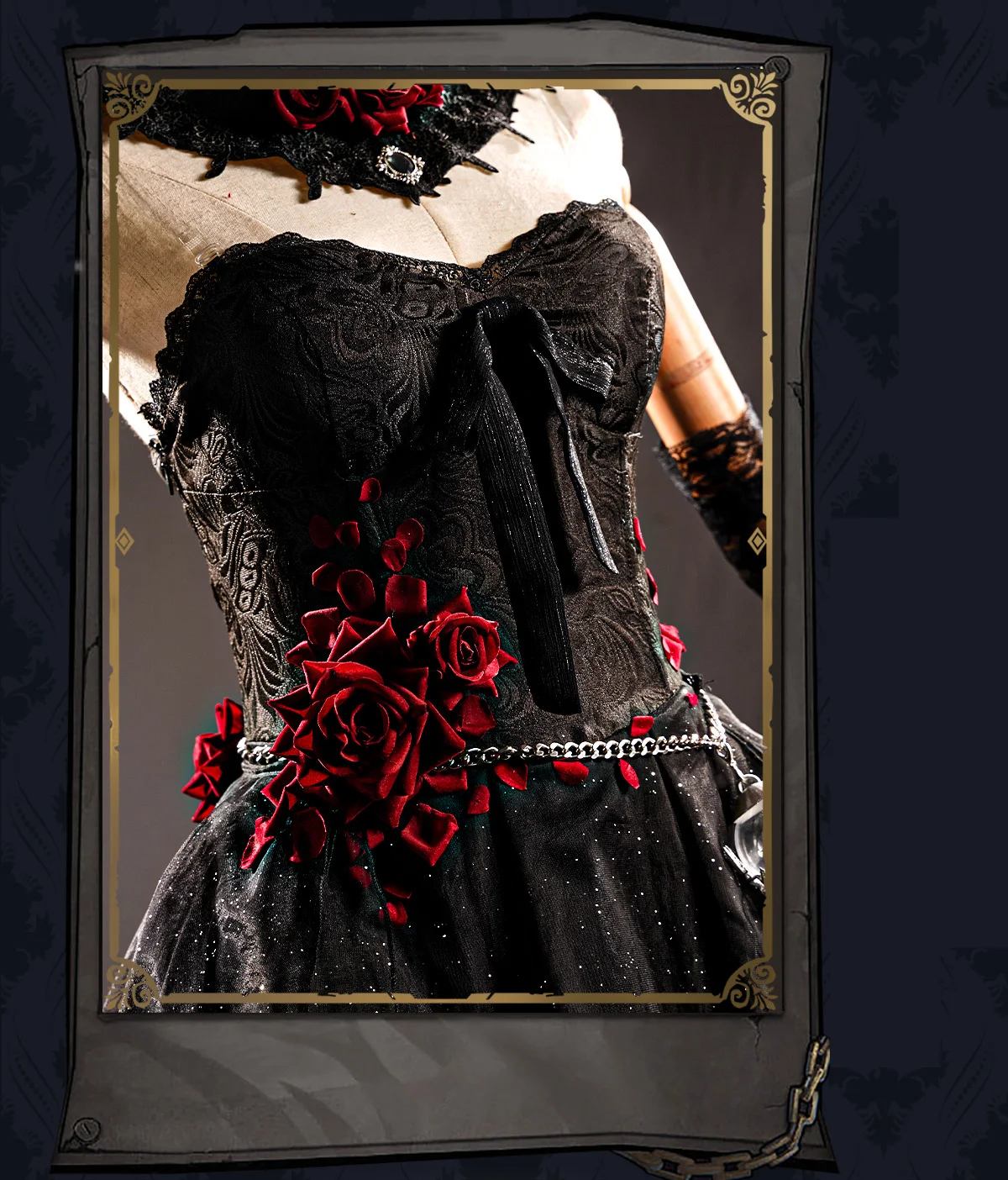 Game Identity V Psychologist Everlasting Night Ada Mesmer Cosplay Costume 6