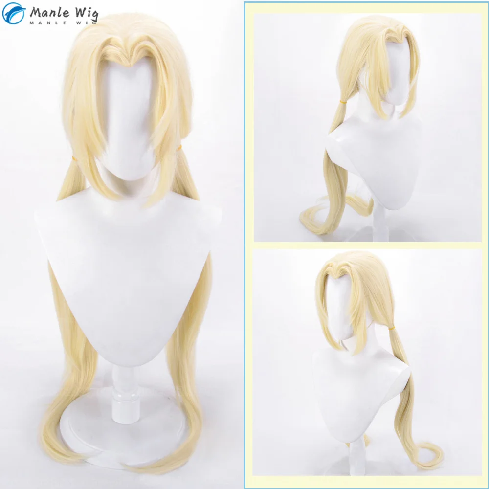 100cm Long Tsunade Cosplay Wig Blonde Cosplay Costume Wigs Cos Hair Halloween Party Role Play Anime Cosplay Wigs + Free Wig Cap 1