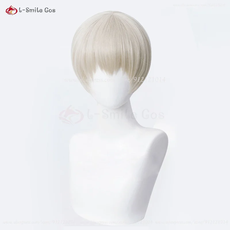 Inumaki Toge Cosplay Perücke 28cm Short Heat Resistant Hair Wig Role Play Wigs + Wig Cap 4