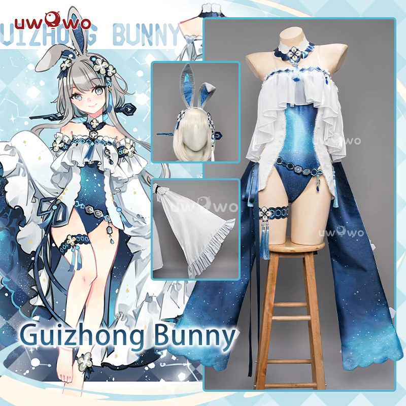 LAST BATCH  UWOWO Guizhong Cosplay Bunny Suit Genshin Impact Fanart   Cosplay Halloween 1