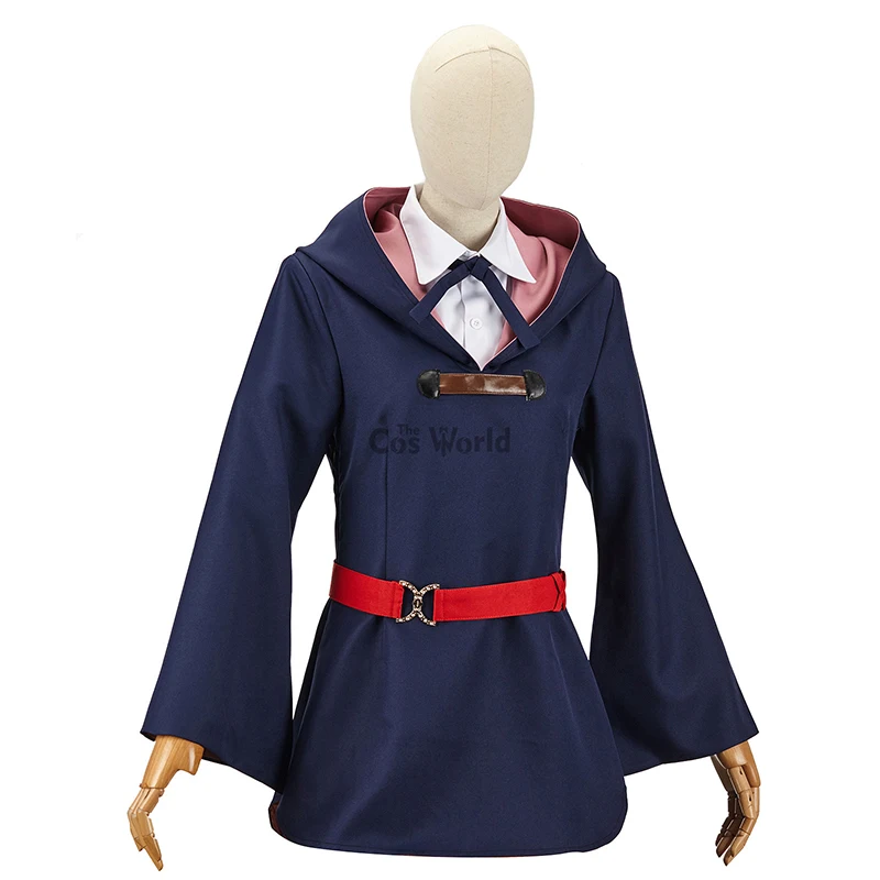 Akko Kagari Shirt Dress Uniform Cosplay Kostüm Halloween Anime Hallowmas 7