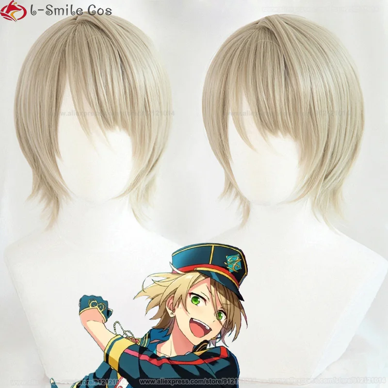 ES Shiratori Aira Cosplay Wig  ALKALOID Shiratori Aira Linen Short Heat Resistant Synthetic Hair Cosplay Anime Wigs 1