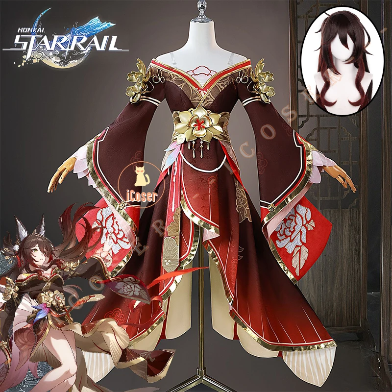 Honkai Star Rail Fugue Cosplay Costume Wig Dress Game Uniform Headwear Tingyun Xianzhou Luofu Halloween Party Women Props iCoser 1