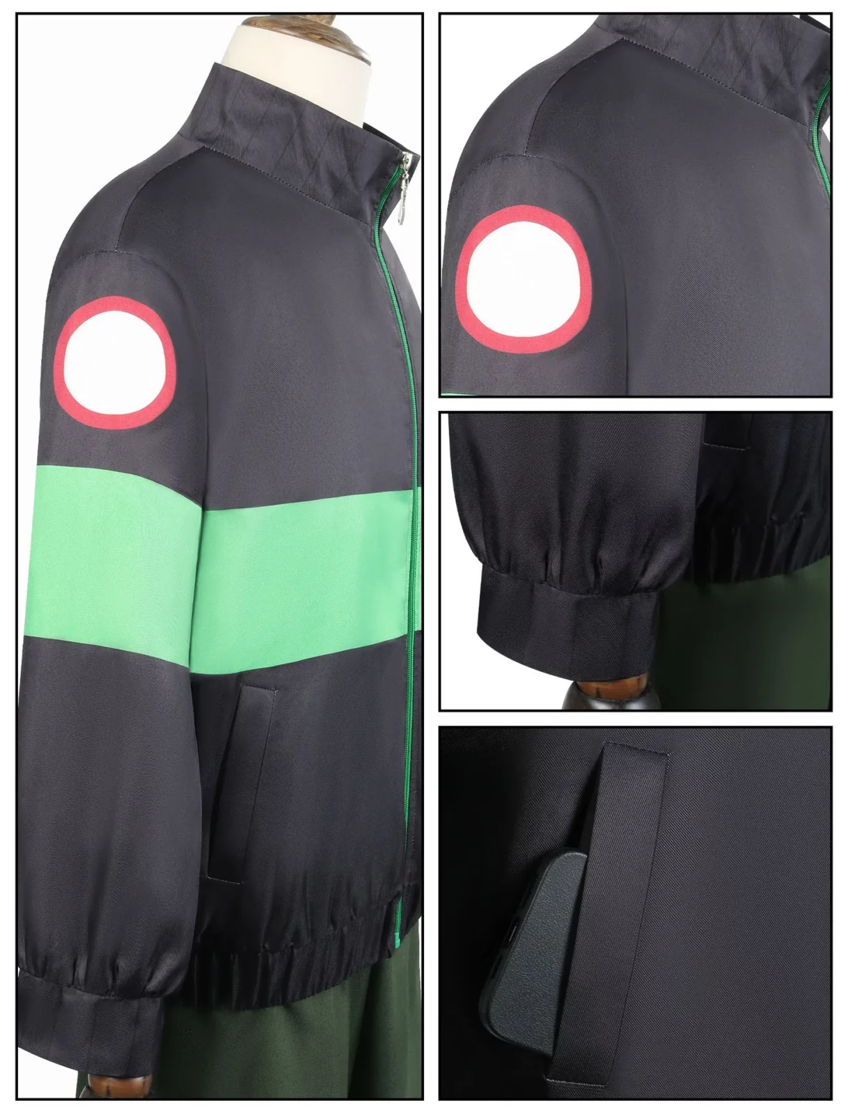 Anime Sakamoto Days Heisuke Mashimo Cosplay Kostüm Schwarz Grün Jacke Hose Halloween Party für Frauen Männer Requisiten Karneval 9