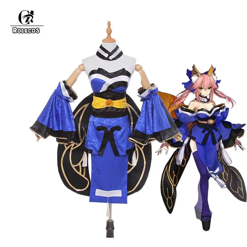 ROLECOS New Japanese Anime Fate Apocrypha Cosplay Costume Game FGO Tamamo no Mae Cosplay Costumes Full Set 1