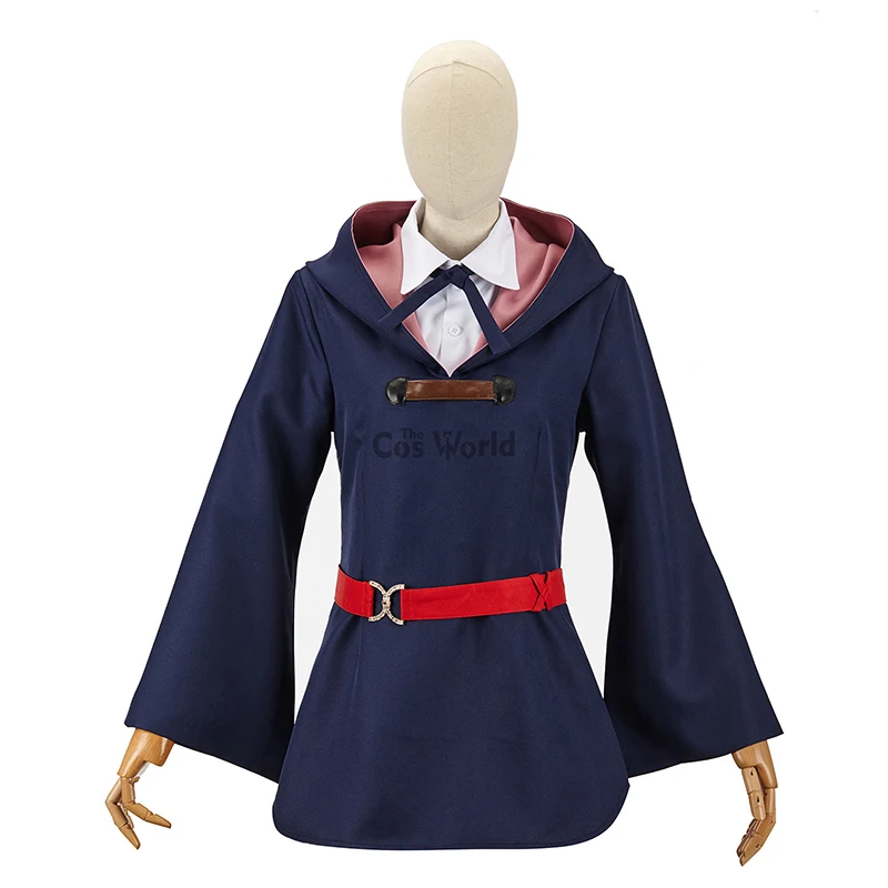 Akko Kagari Shirt Dress Uniform Cosplay Kostüm Halloween Anime Hallowmas 6