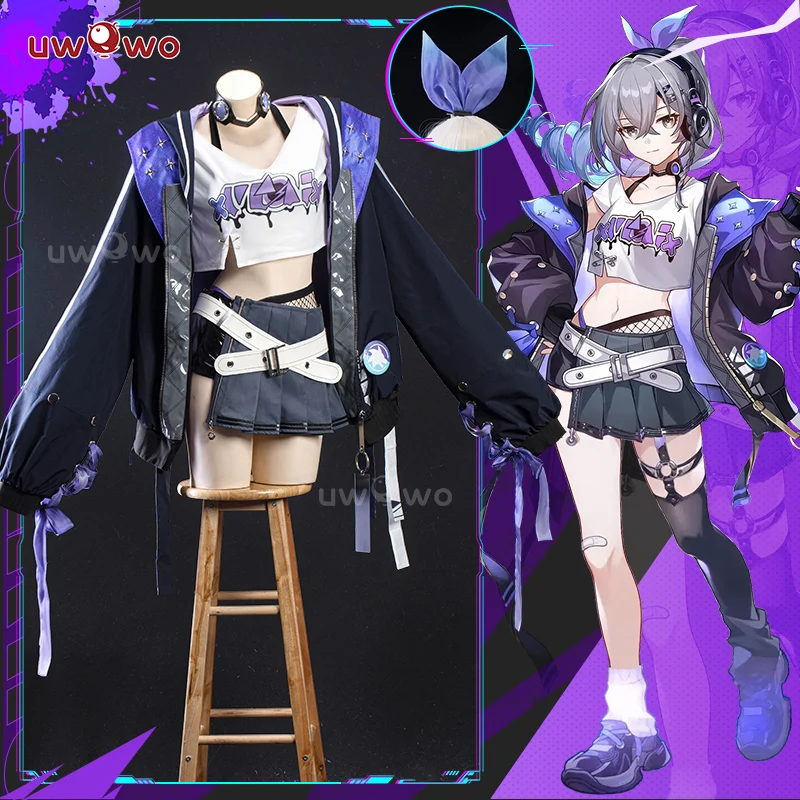 Honkai Star Rail Fanart Silver Wolff Casual Outfit Cosplay Costume 2 IN STOCK UWOWO Honkai Star Rail Collab Fanart Silver Wolff Casual Outfit Cosplay Costume 2
