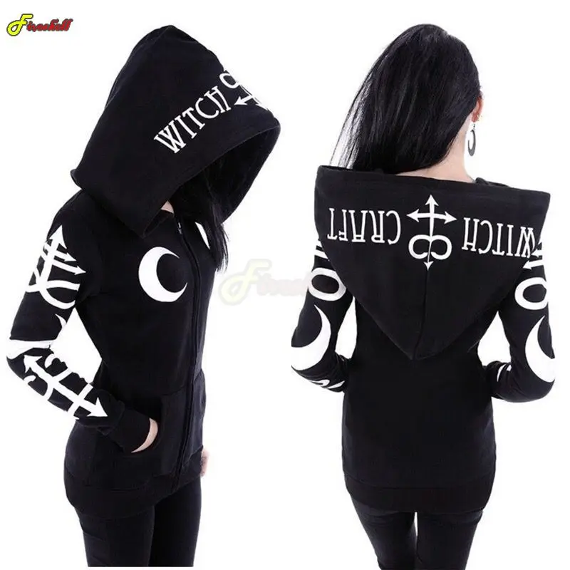 Halloween Medieval Gothic Casual Jacket Magic Witch Wizard Cosplay Hoodie Sweatshirt Coat Steampunk Outwear Party Costumes 1