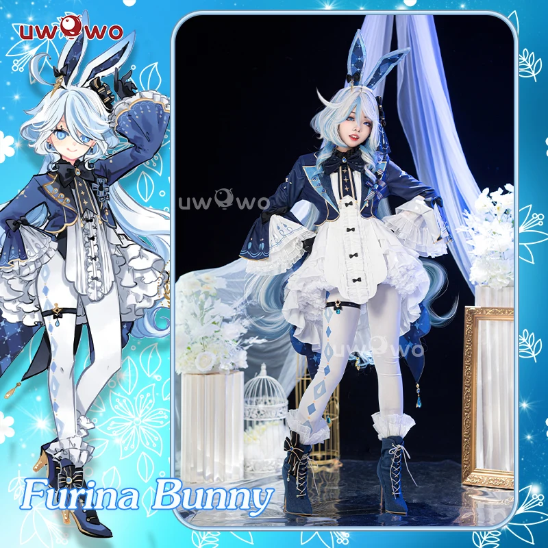UWOWO Exclusive Furina Cosplay Genshin Impact Fanart Furina Cute Bunny Suit Cosplay Costume 1
