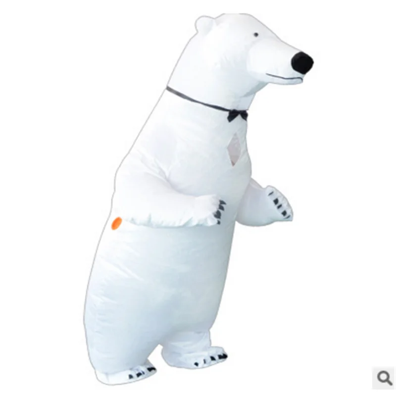 Inflatable Polar Bear Costume Mascot Costume Animal Fantasia Adult Halloween Carnival Birthday Party Cosplay Costume 1