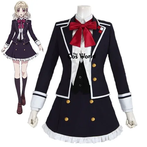 DIABOLIK LOVERS Komori Yui School Uniform Dress Outfit Anime Customize Cosplay Costumes 1