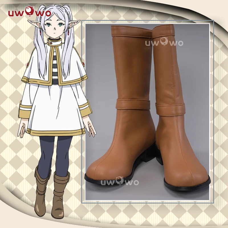 UWOWO Anime Frieren: Beyond Journey's End Frieren Cosplay Shoes Boots 1