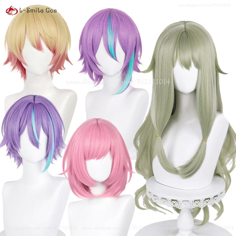 Anime Kamishiro Rui Tenma Tsukasa Kusanagi Nene Ootori Emu Cosplay Wig Heat Resistant Synthetic Hair Party Wigs + Wig Cap 1