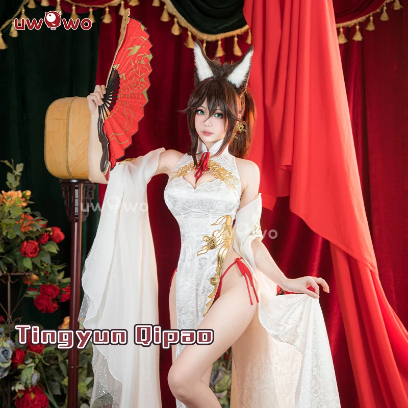 Honkai Star Rail Fanart Tingyun Qipao Dress Cheongsam Cosplay Costume 9 IN STOCK UWOWO Honkai Star Rail Fanart Tingyun Qipao Dress Cheongsam Cosplay Costume Ting Yun Qipao Dress Outfit 1