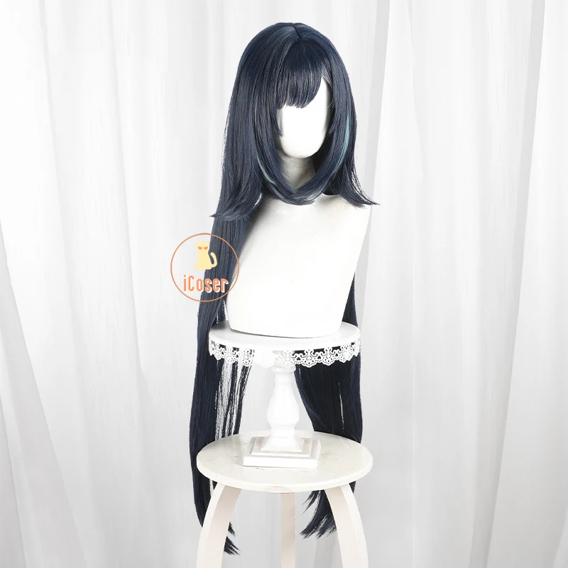 Cosplay Perücke Genshin Impact Dunkelblau Langhaar Liyue Frühling Halloween Karneval Party Frauen Mädchen Requisite 16 Cosplay Perücke Genshin Impact Dunkelblau Langhaar Liyue Frühling Halloween Karneval Party Frauen Mädchen Requisite 5