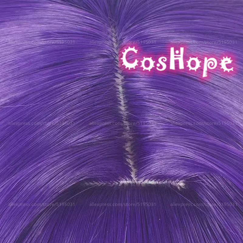 Ai Hoshino Cosplay Perücke 80cm lang dunkel lila rosa Anime Hitzebeständige Synthetische Perücke 4