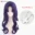 High Quality Anime EVA Cosplay Wig Misato Katsuragi Cosplay Wig Women 55cm Dark Purple Heat Resistant Synthetic Wigs + Wig Cap 9