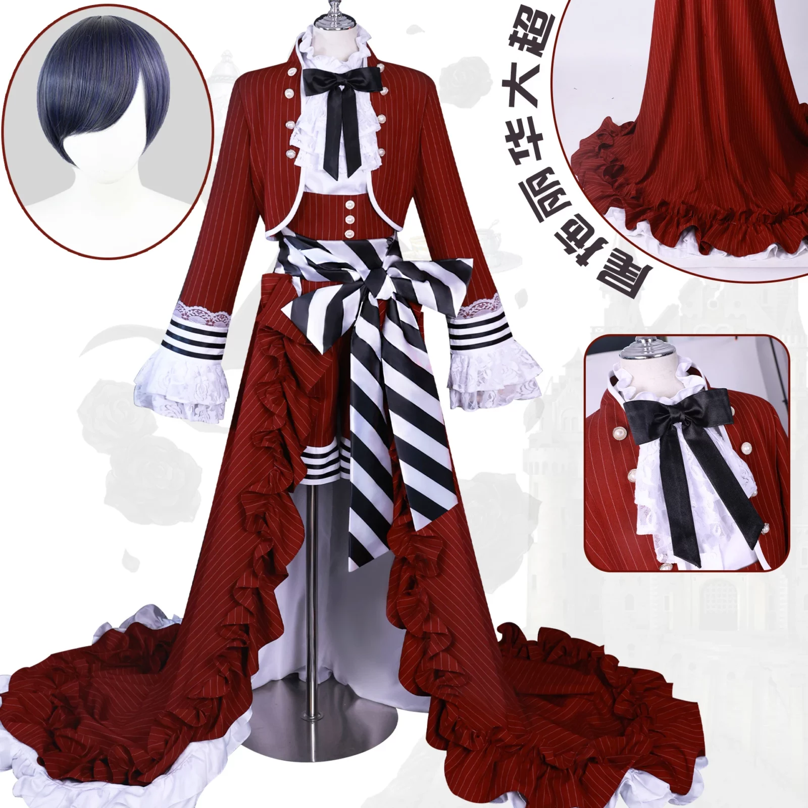 Cosfans Black Butler Ciel Phantomhive Women Cosplay Costume Cos Game Anime Party Uniform Hallowen Play Role Clothes Clothing 1