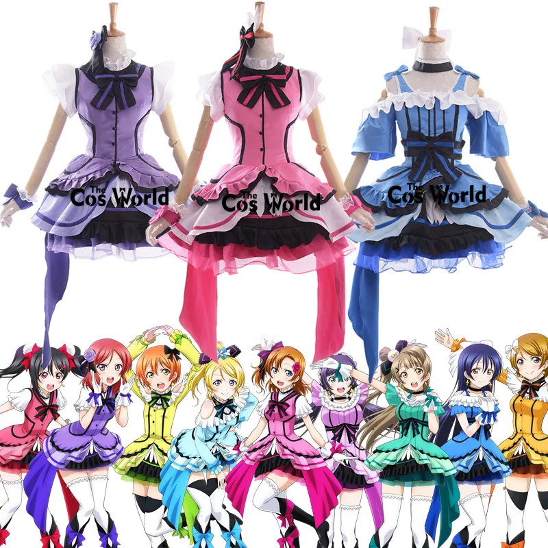 Love Live Kira Kira Sensation 9 Characters Kousaka Honoka Minami Kotori Sonoda Umi Ayase Eli Anime Customize Cosplay Costumes 1