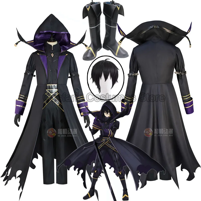 Anime The Eminence in Shadow Cosplay Cid Kagenou Costume Leader of Shadow Garden Halloween Fancy Outfit Cloak for Men Adult 1