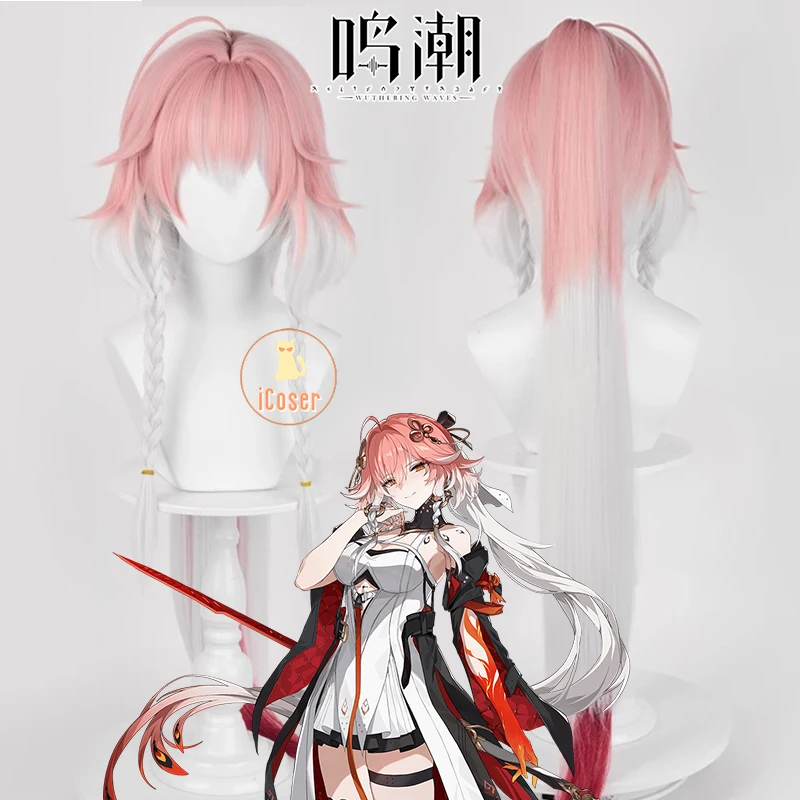 Game Wuthering Waves Changli Cosplay Wig Red White Long Hair Jinzhou Jinhsi Halloween Party Women Girls Props Accessory 10 Game Wuthering Waves Changli Cosplay Wig Red White Long Hair Jinzhou Jinhsi Halloween Party Women Girls Props Accessory iCoser 1