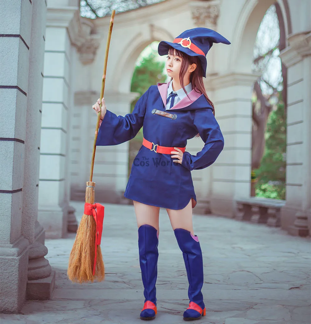 Akko Kagari Shirt Dress Uniform Cosplay Kostüm Halloween Anime Hallowmas 1