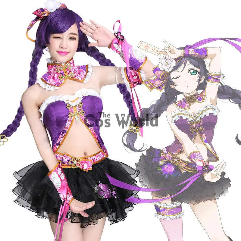 Love Live China Girl Tojo Nozomi Chinoiserie Cheongsam Outfit Anime Customize Cosplay Costumes 1