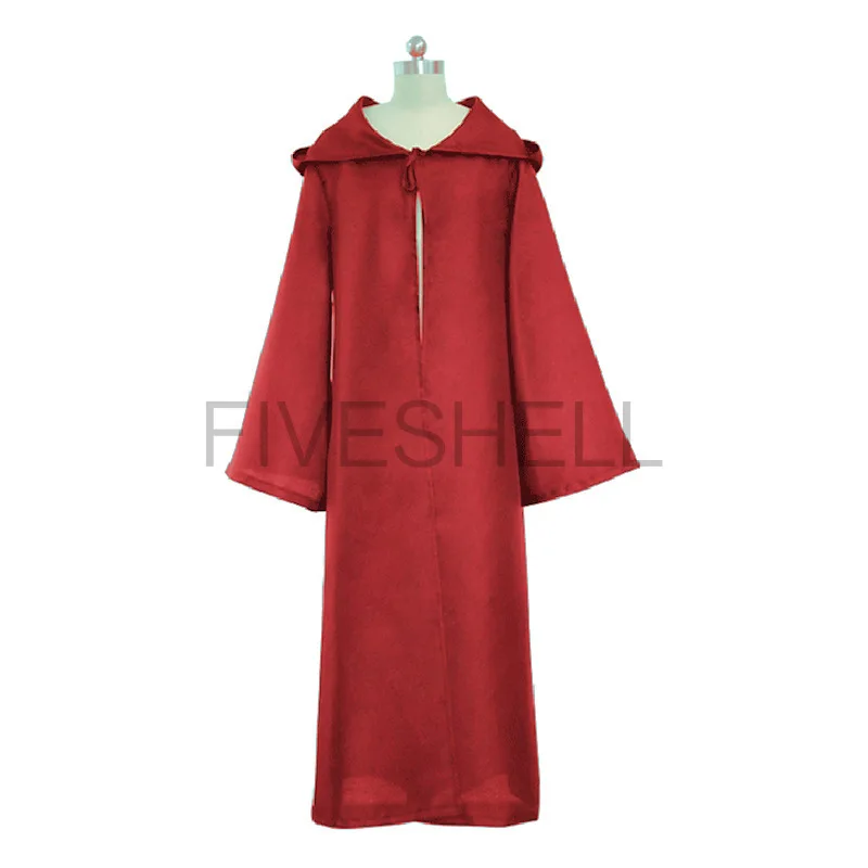 Mittelalterliche Kapuzenrobe für Kinder und Erwachsene Schwarz Weiß Hexenmantel Mönch Priester Kostüm Halloween Cosplay 3