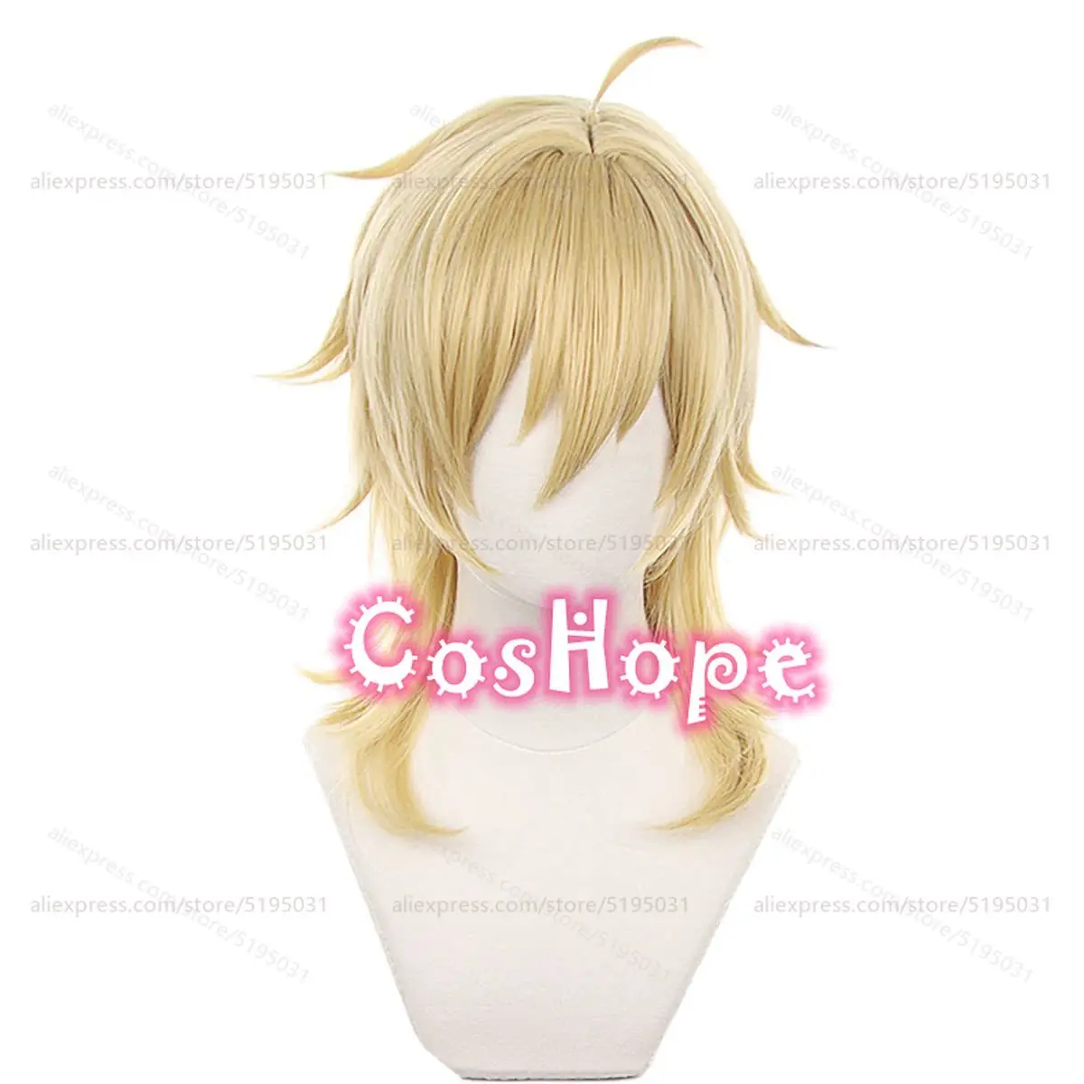 Kaoru Cosplay Perücke 48cm Goldene Kurzhaarperücke Anime Hitzebeständige Synthetische Perücke 2