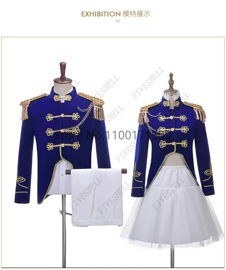 Königlicher Prinz Kapitän Matrose Kostüm Mittelalterliches Outfit Halloween Coat 16