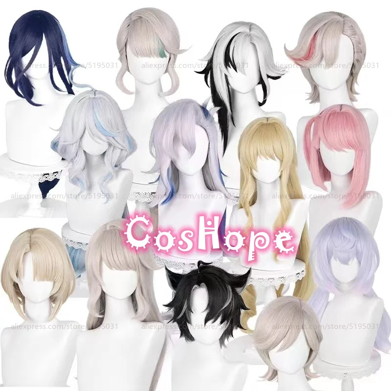 Fontaine Cosplay Wig Lynette Lyney Sigewinne Navia Freminet Arlecchino Neuvillette Clorinde Furina Cosplay Wigs 1